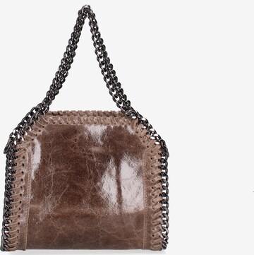 Borsa a mano 'Borsa a mano donna pelle scamosciata stampata con zip - Zefira Chic' di Gave Lux in grigio: frontale