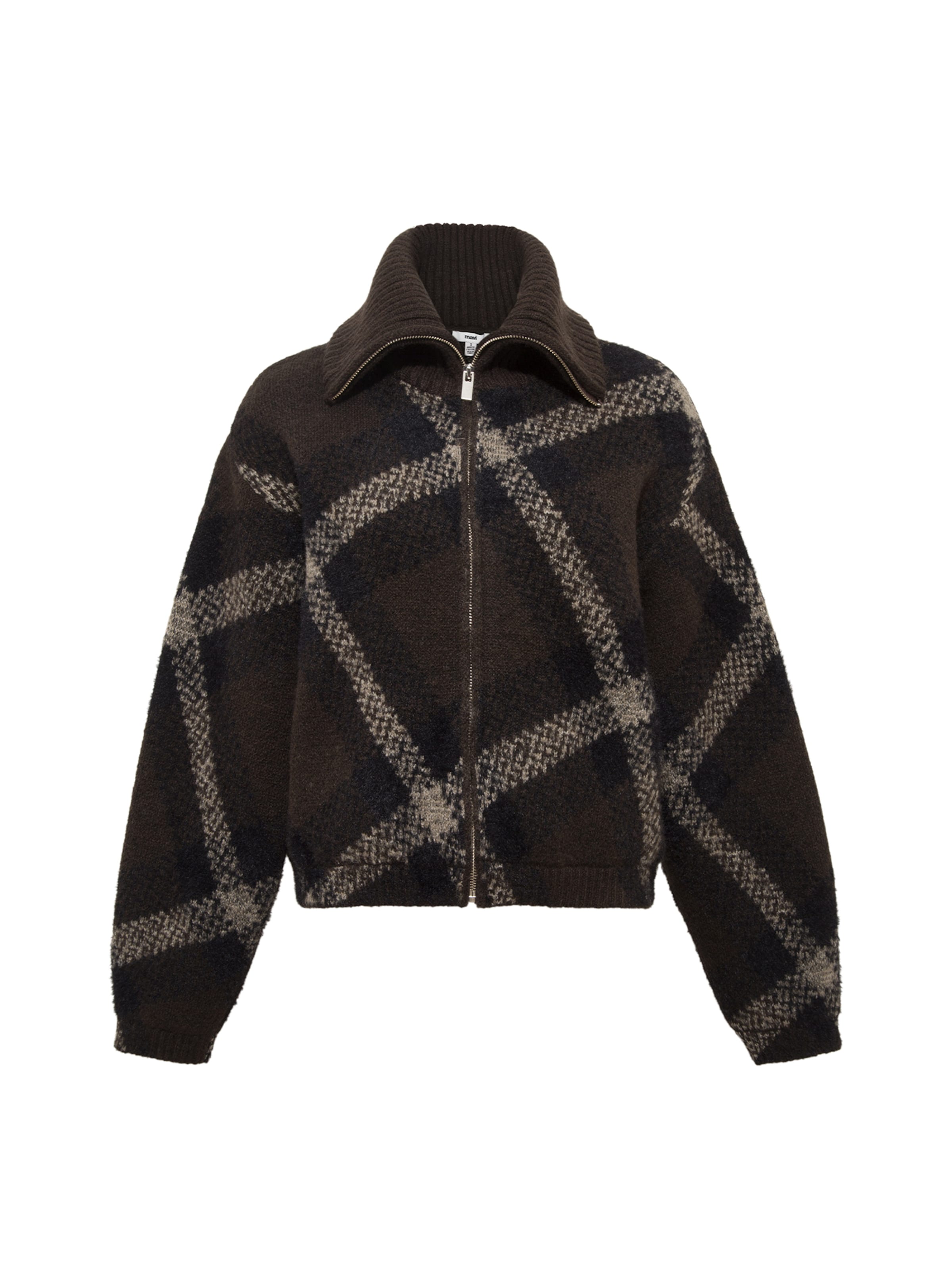 Mavi Gebreid vest in Bruin: voorkant