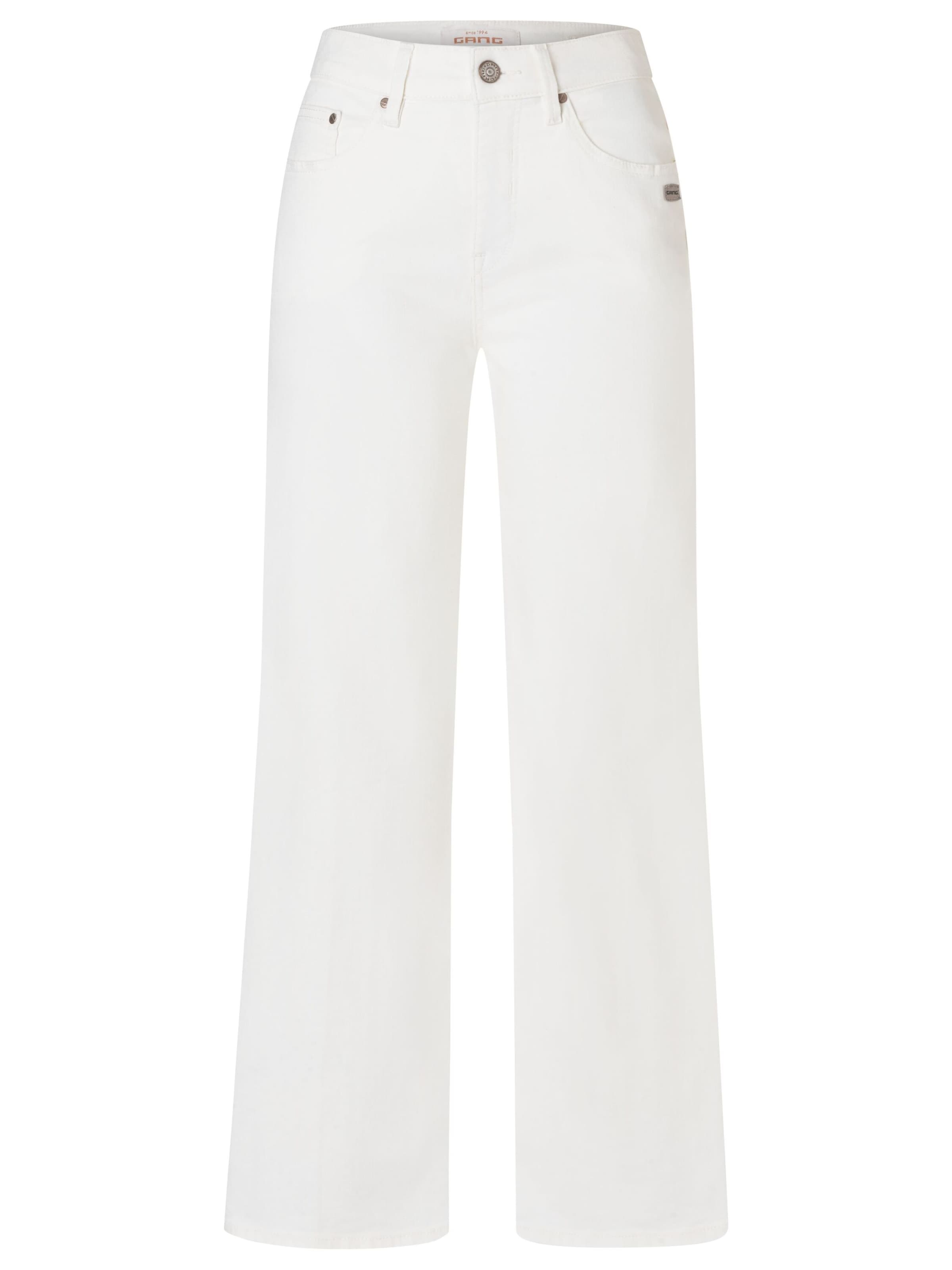 Gang Regular Jeans '94carlotte ' in Wit: voorkant