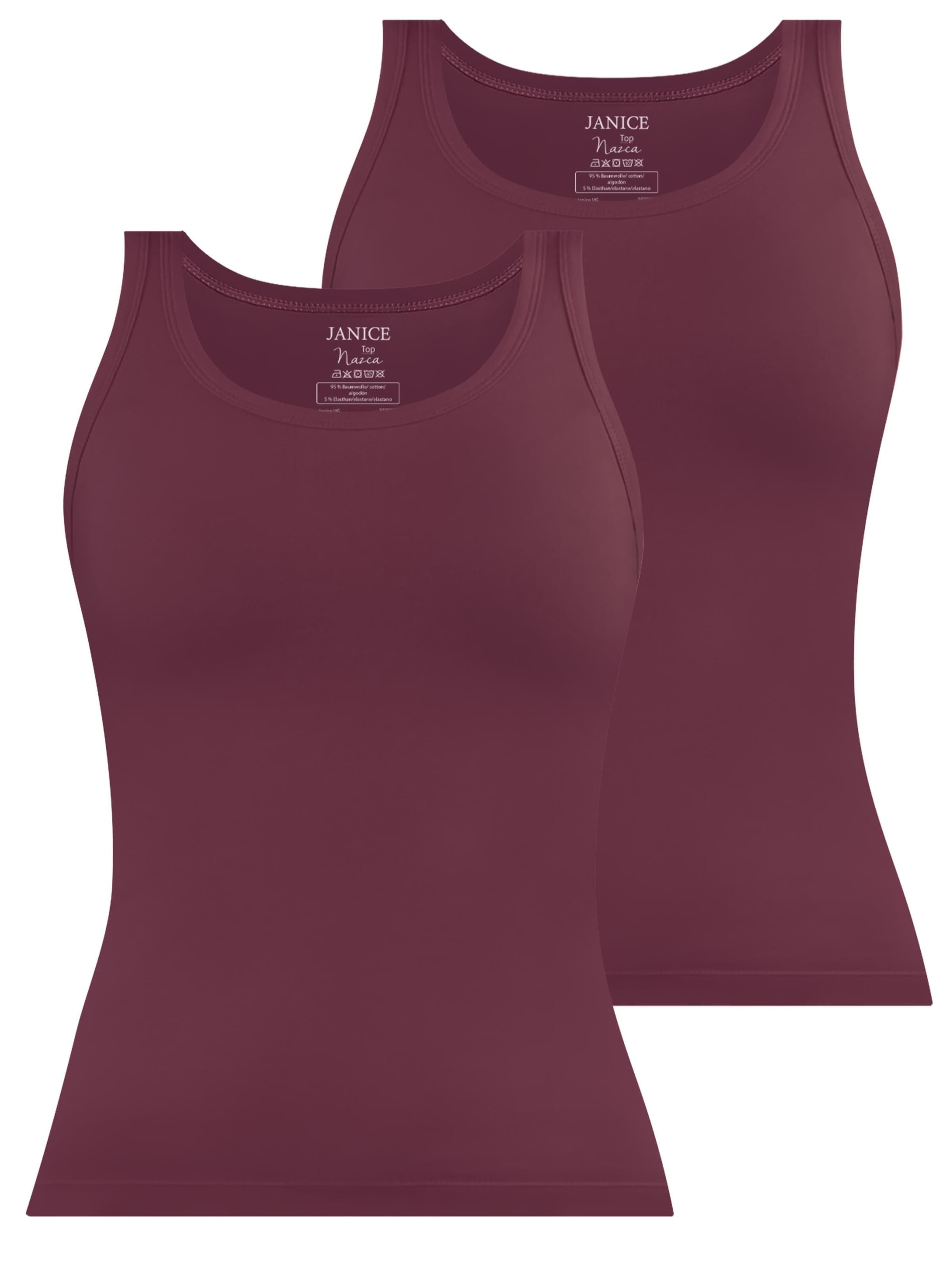 Top 'Nazca' di Janice in rosso: frontale