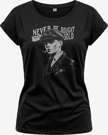 MAKAYA Shirt 'Never Be Bought' in Black: front