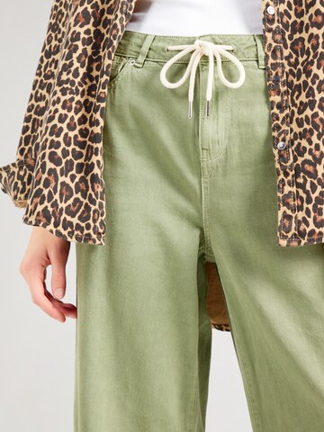 ONLY Wide Leg Hose in Grün