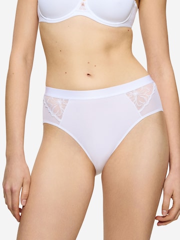 TRIUMPH Slip ' Wild Azalea Florale ' in Wit: voorkant