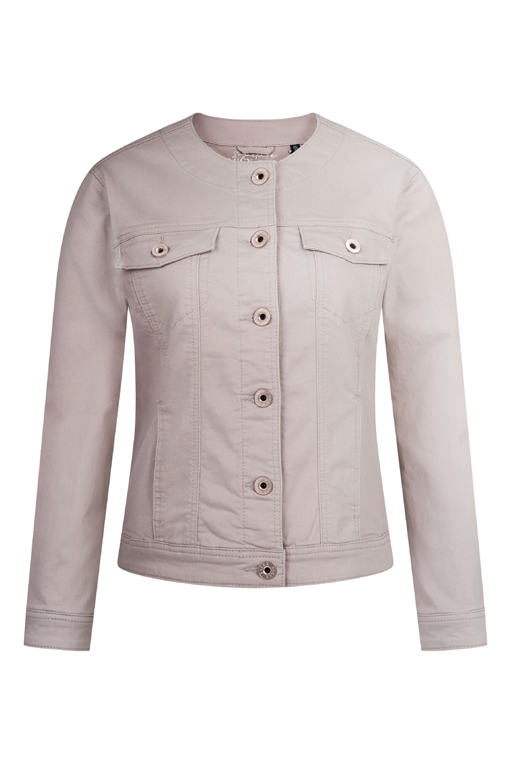 Soccx Between-Season Jacket in Beige: front