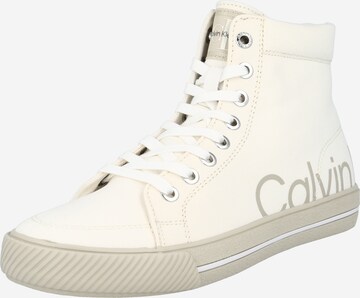 Sneaker înalt de la Calvin Klein Jeans pe alb: față