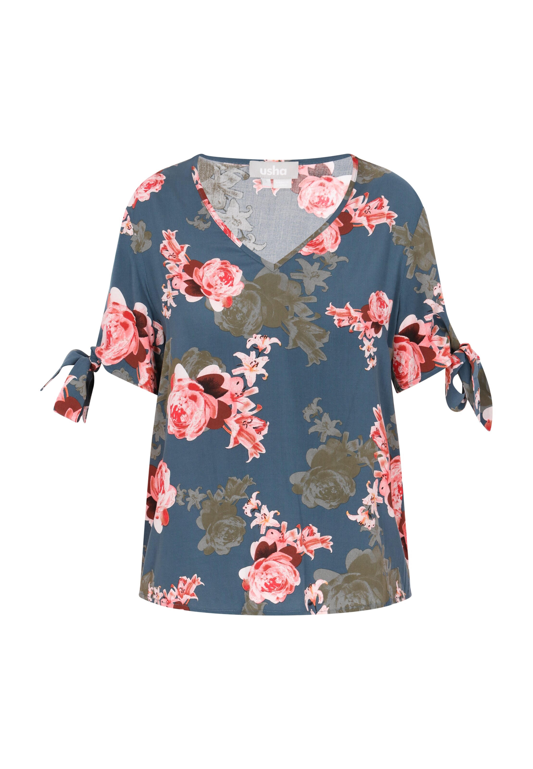 Usha Blouse in Green: front