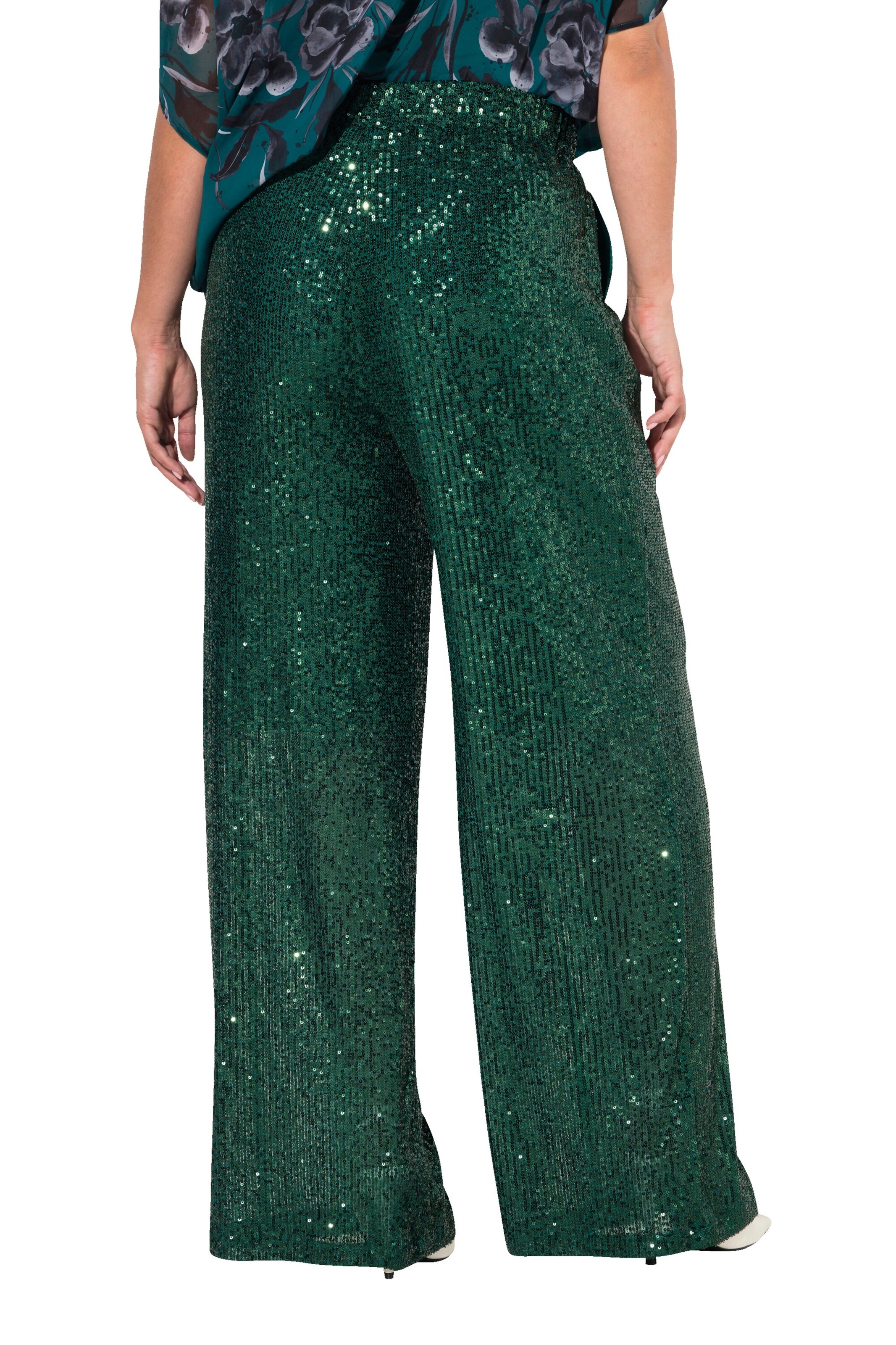 Ulla Popken Regular Hose in Grün