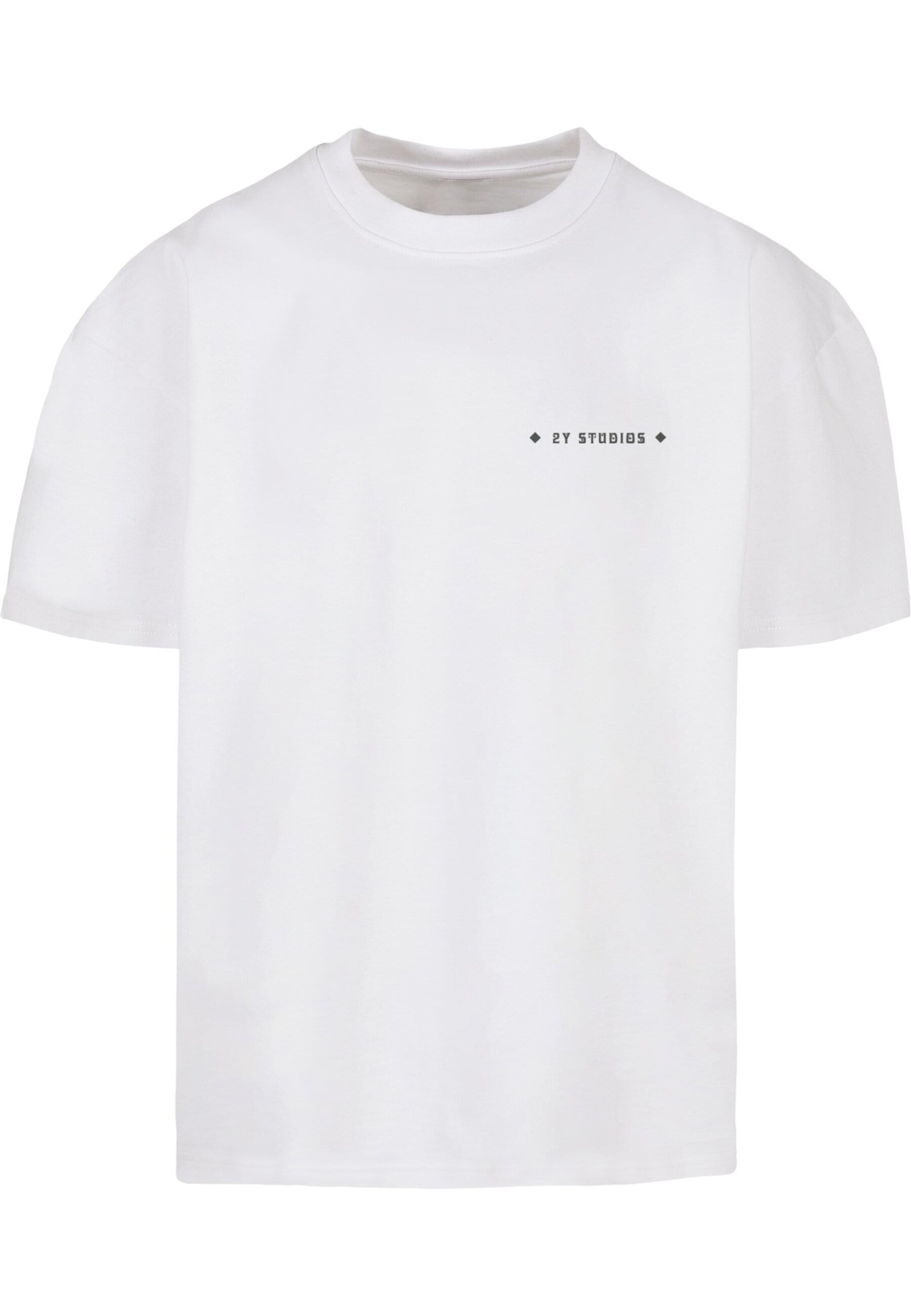 2Y Studios Shirt 'MONEY NEVER LIES' in White: front