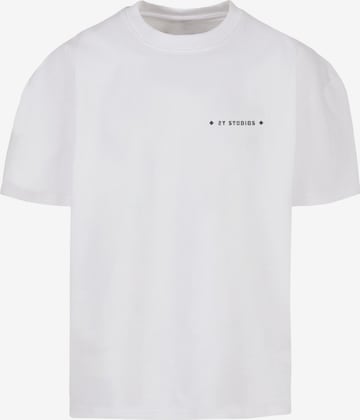 2Y Studios Shirt 'MONEY NEVER LIES' in Wit: voorkant