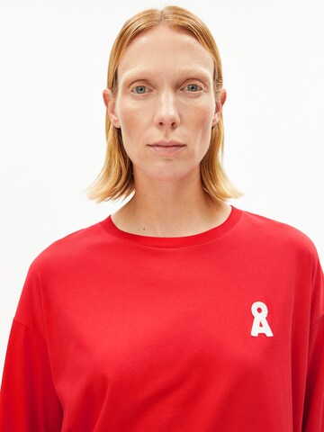 ARMEDANGELS Longsleeve ICONIC Å FIETAA in Rot