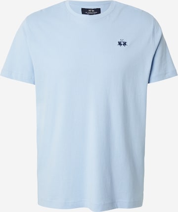 La Martina T-shirt i blå: framsida