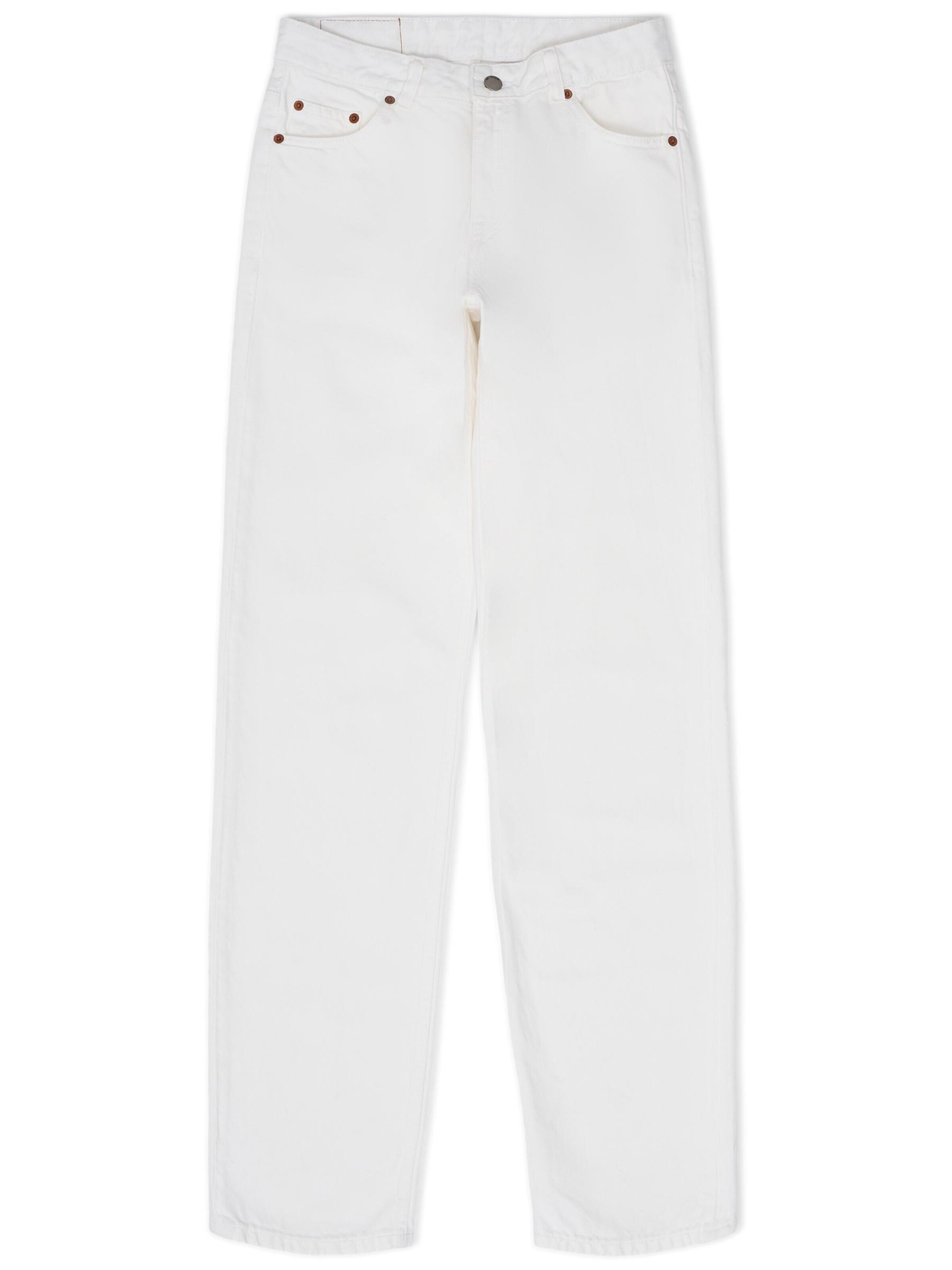 Dr. Denim Regular Jeans 'Drdenimarch Mid Straight' in Wit: voorkant