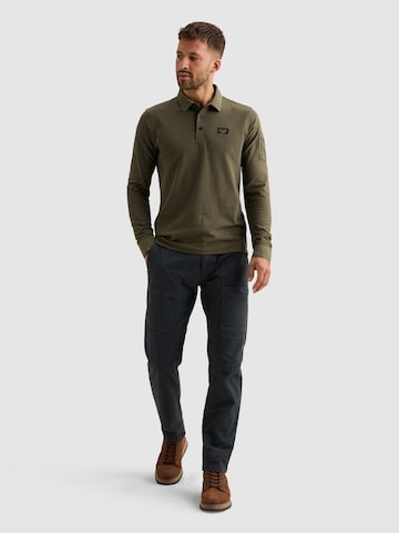 PME Legend - Jersey 'American Classic polo shirt with long sleeves and flight pocket' en verde