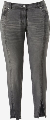 Sara Lindholm Regular Jeans in Grey: front