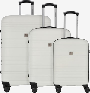 Ensemble de bagages 'Paradise' CHECK.IN en blanc : devant
