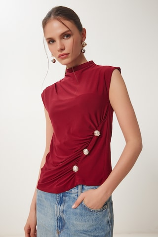 Happiness İstanbul Блуза в червено: отпред