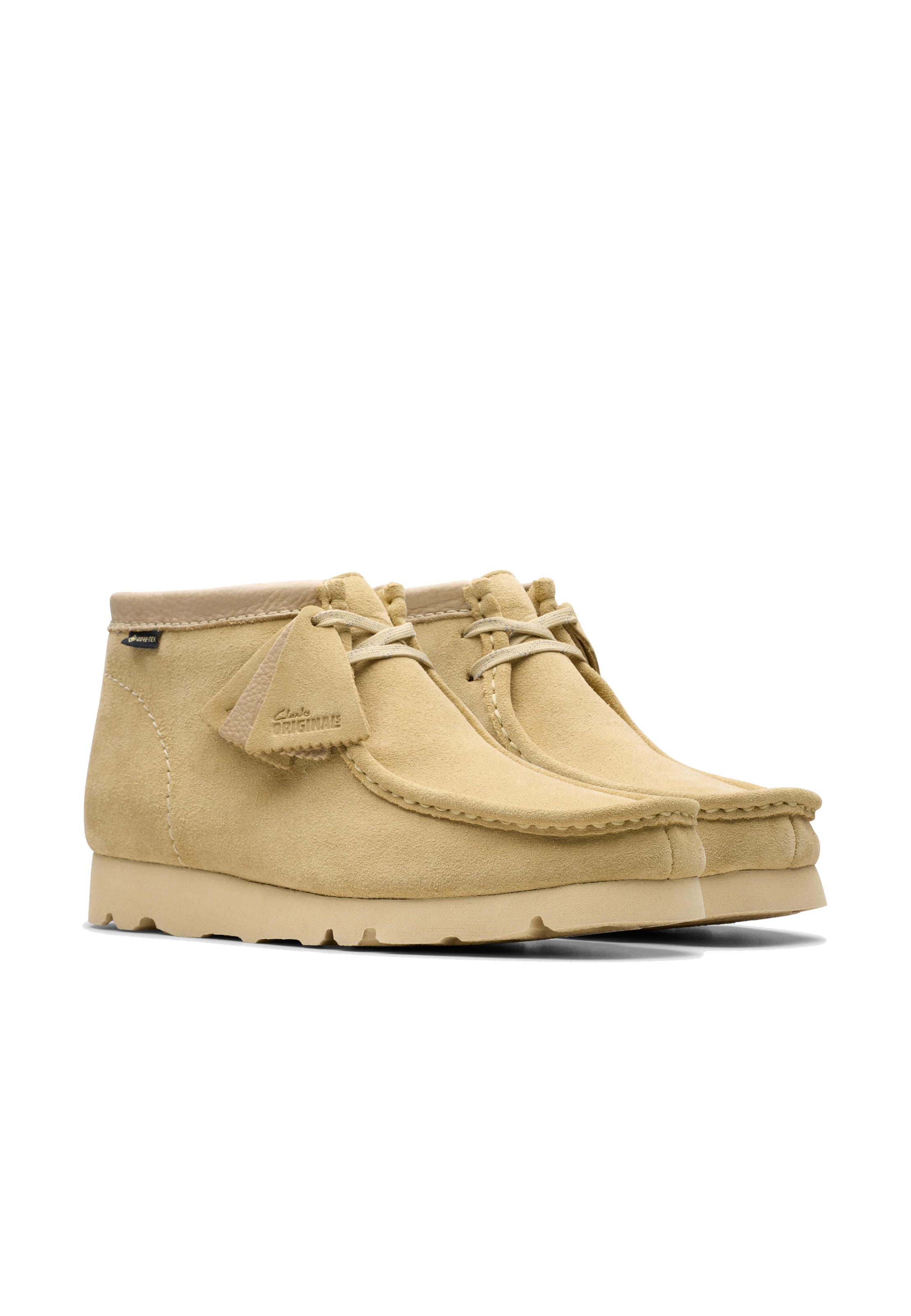 CLARKS Lace-up shoe 'WallabeeBT GTX' in Beige