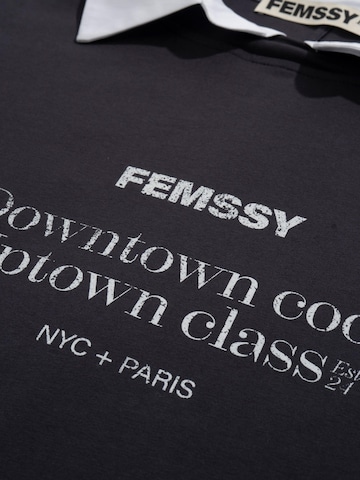 FEMSSY Shirts 'FUSE SHIRT GRAPHITE' i grå