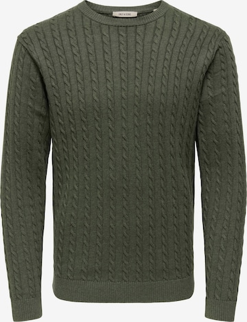 Pullover 'LOUI' di Only & Sons in grigio: frontale