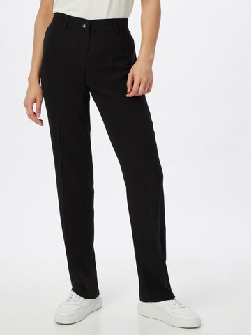 GERRY WEBER Regular Pantalon 'Tuch' in Zwart: voorkant