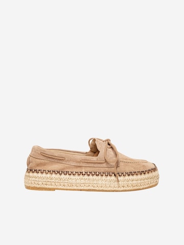 Espadrillas 'Alpargata Plana' di Alhamas in beige: frontale