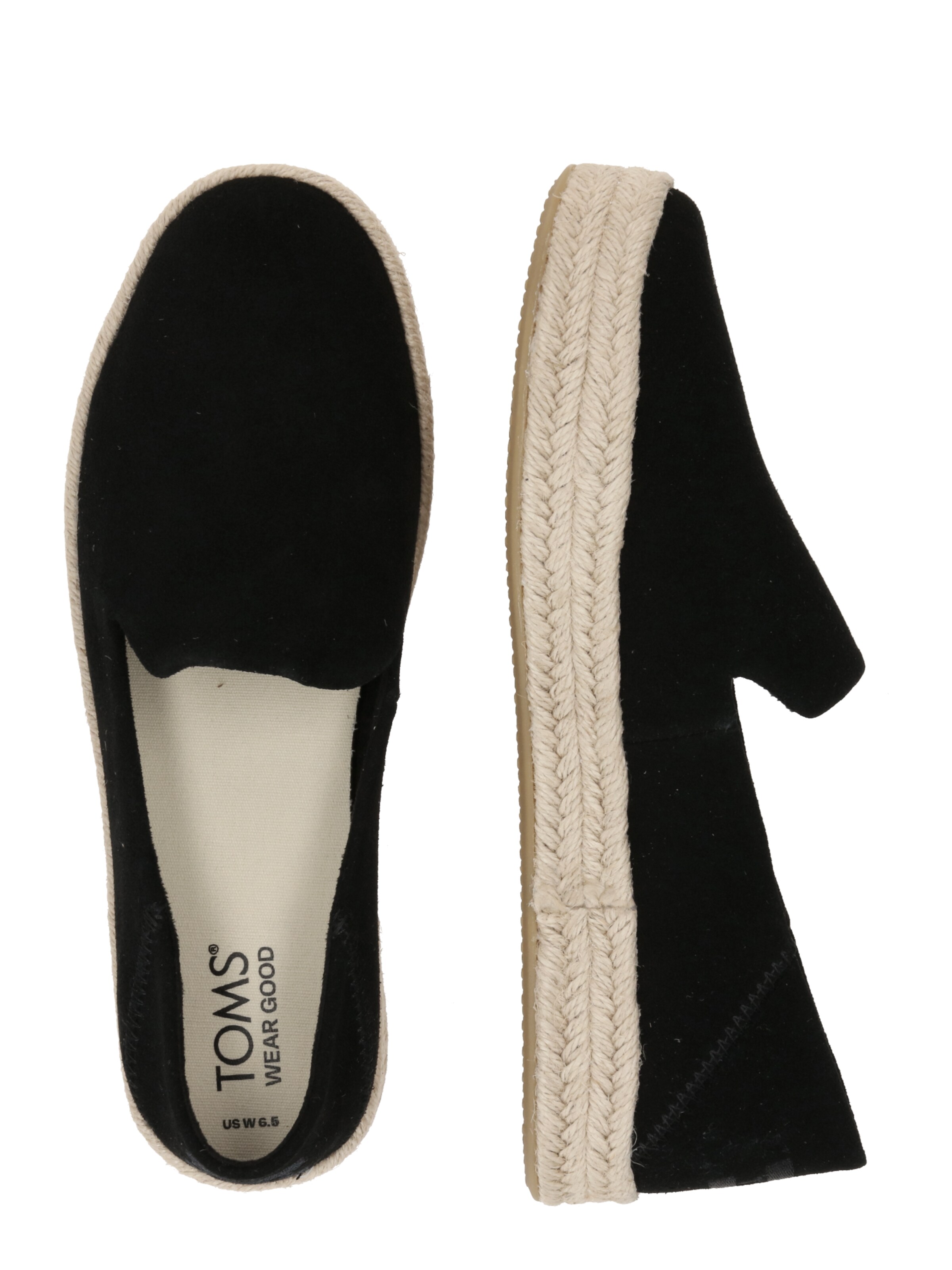 TOMS Espadrilles in Black