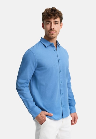 INDICODE JEANS Regular fit Business shirt ' Ceppo ' in Blue