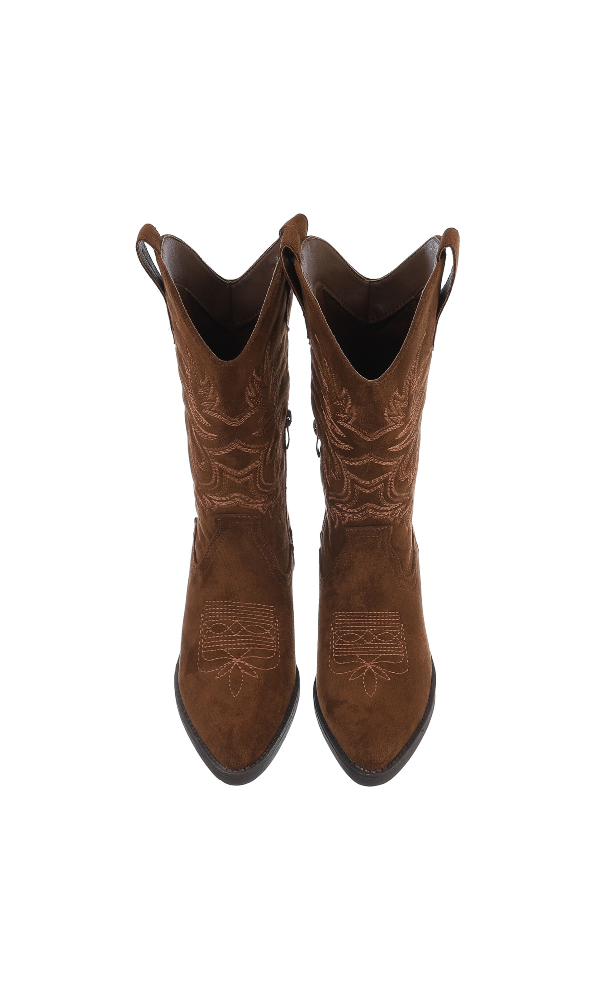 Ital-Design Cowboy Boots in Brown