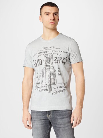 CAMP DAVID T-Shirt in Grau: predná strana