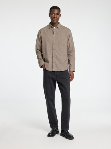 Regular fit Camicia 'SLHOwen' di SELECTED HOMME in marrone