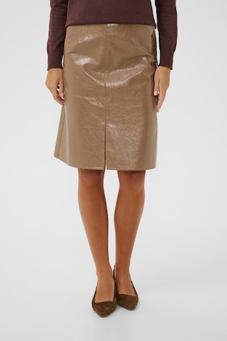 SAINT TROPEZ Skirt 'Tyla' in Beige: front
