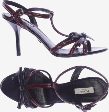 PRADA Sandalen 40,5 in Rot: predná strana