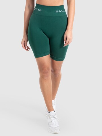 Smilodox Skinny Sporthose 'Azura' in Grün: predná strana