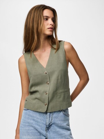 Gilet 'PCVinsty' PIECES en vert : devant