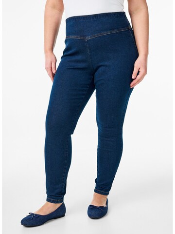 Skinny Jeggings di Zizzi in blu: frontale
