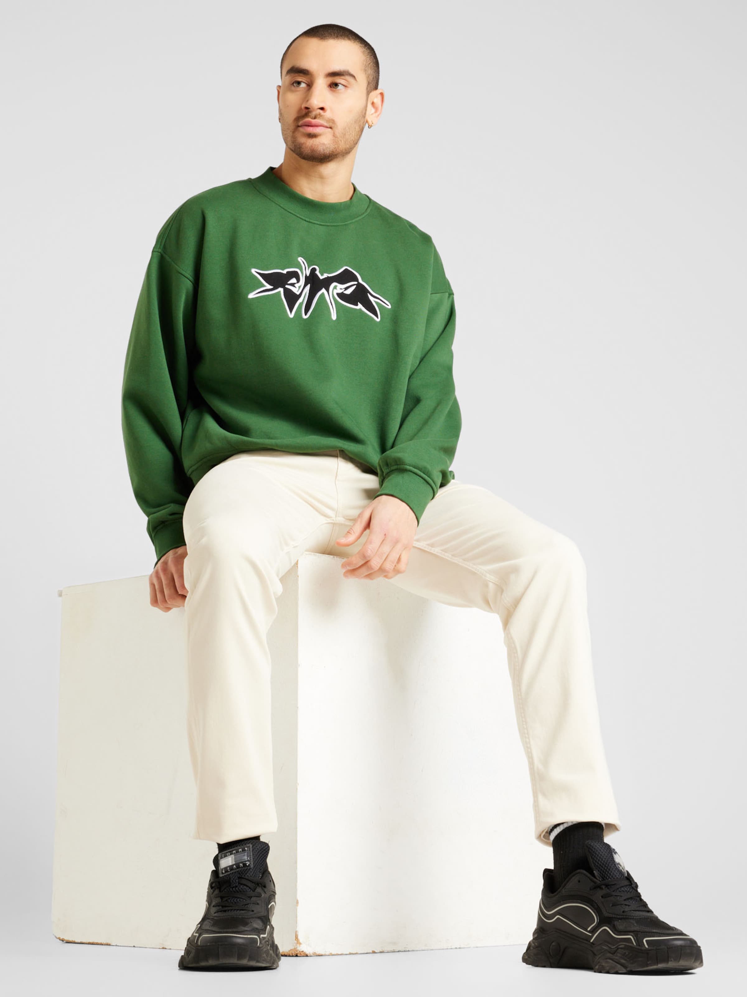 WEEKDAY Sweatshirt in Dark Green ABOUT YOU