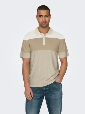 Pull-over 'WYLER' Only & Sons en beige