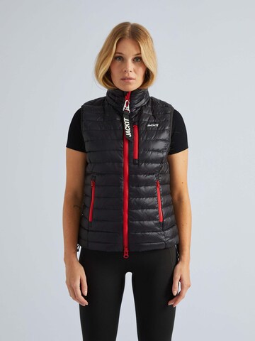 JACK1T Sportbodywarmer ' SATEL1TE ' in Zwart: voorkant