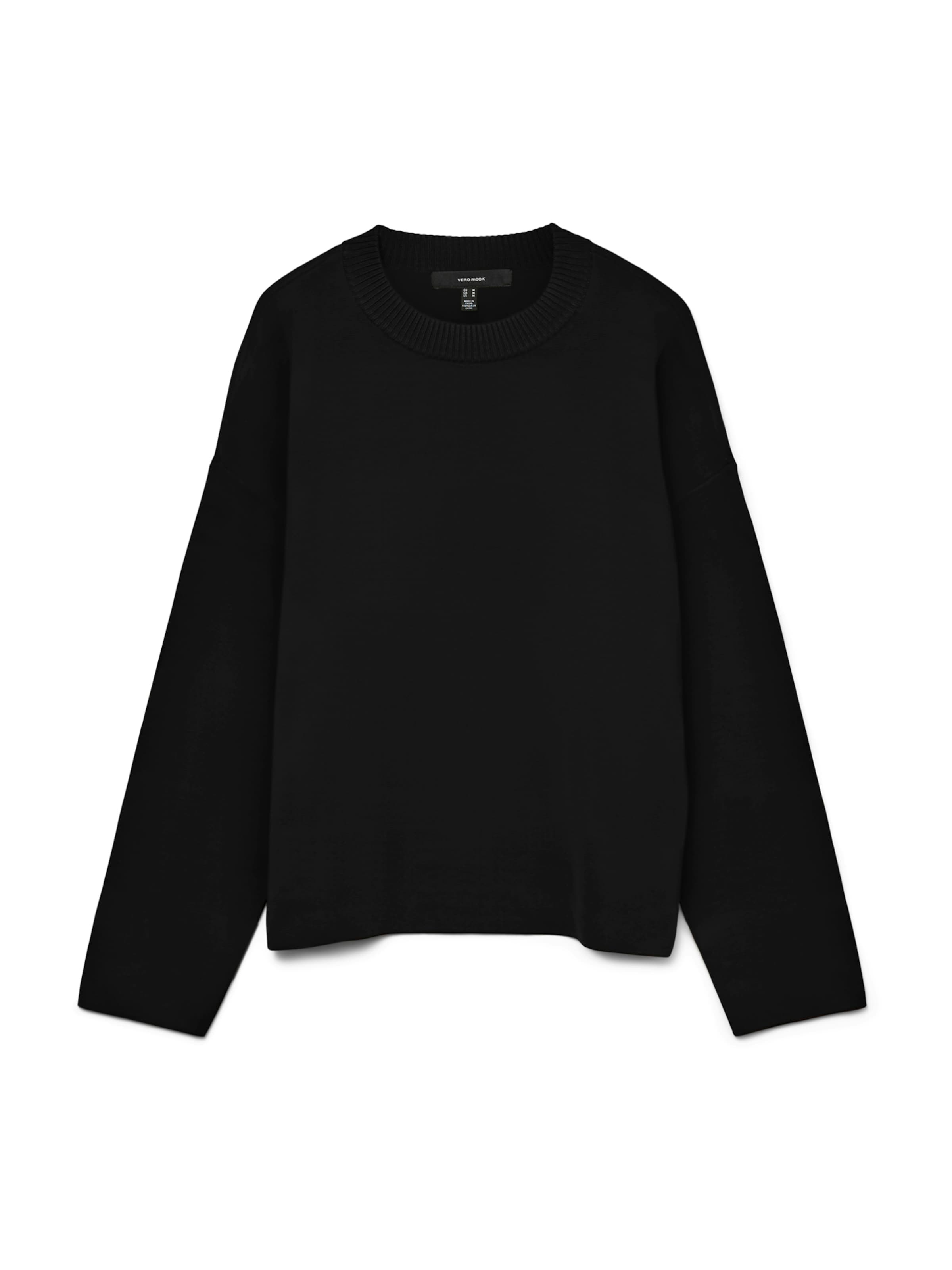 VERO MODA Pullover 'VMSILJE' i sort: forside