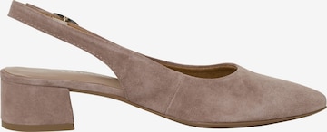 TAMARIS Slingback pumps i beige