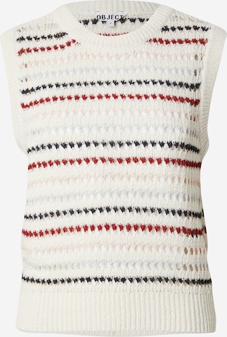 balta OBJECT Megzta palaidinė be rankovių 'OBJZELIA': priekis