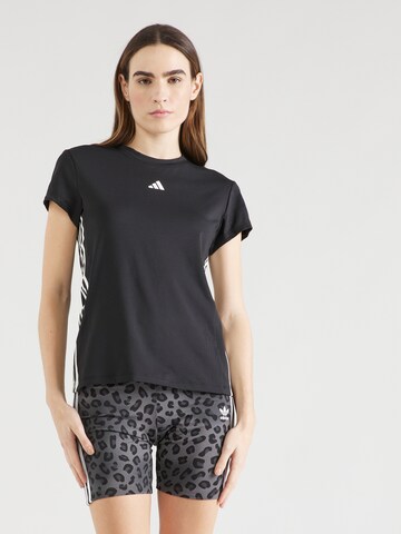 ADIDAS PERFORMANCE Functioneel shirt in Zwart: voorkant