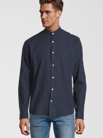 Steffen Klein Regular fit Overhemd in Blauw: voorkant