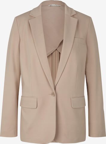 TOM TAILOR Blazer in Beige: front