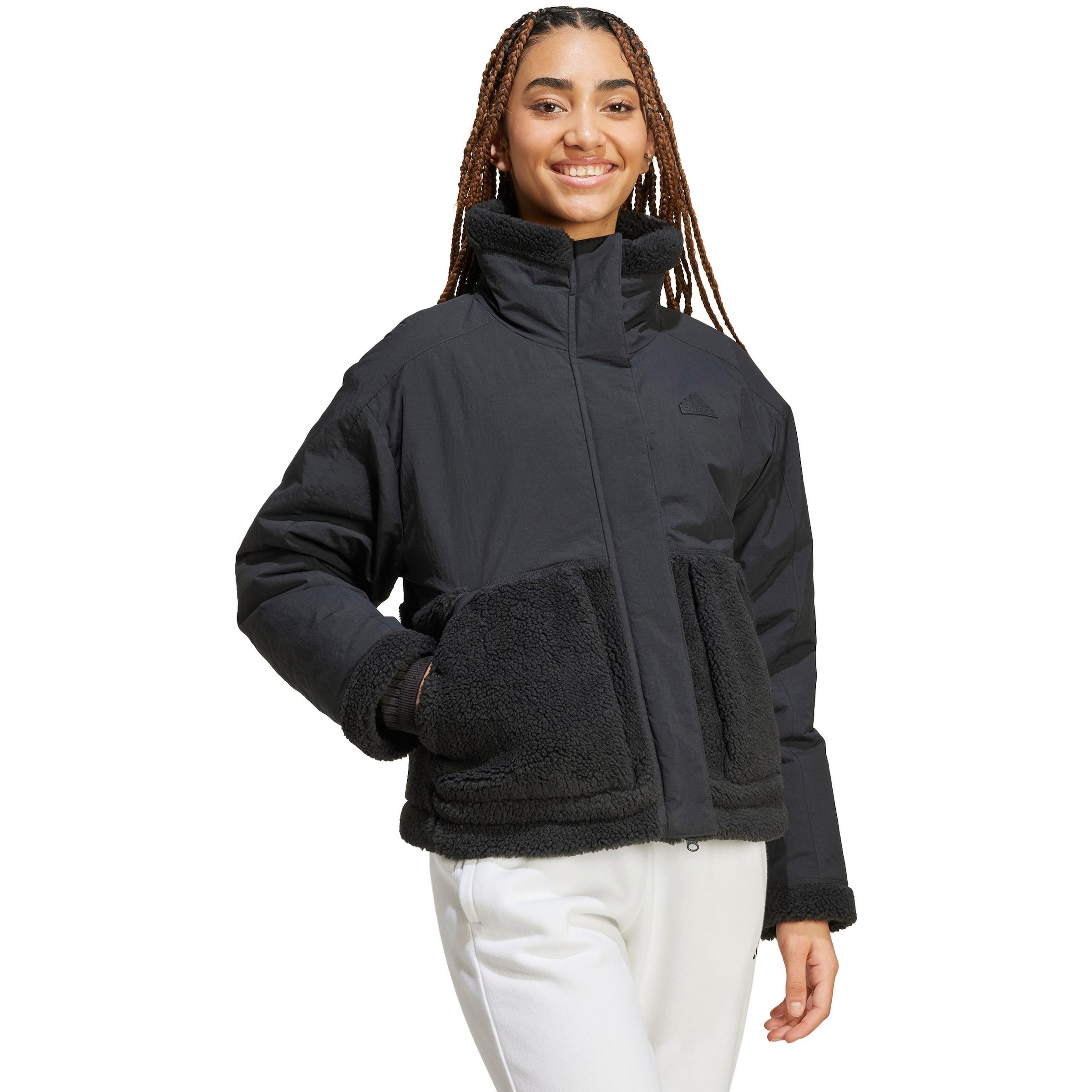 ADIDAS SPORTSWEAR Athletic Jacket 'City Escape' in Black