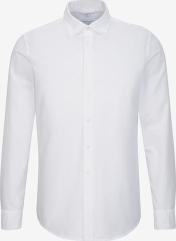 SEIDENSTICKER Slim fit Business Shirt in White: front