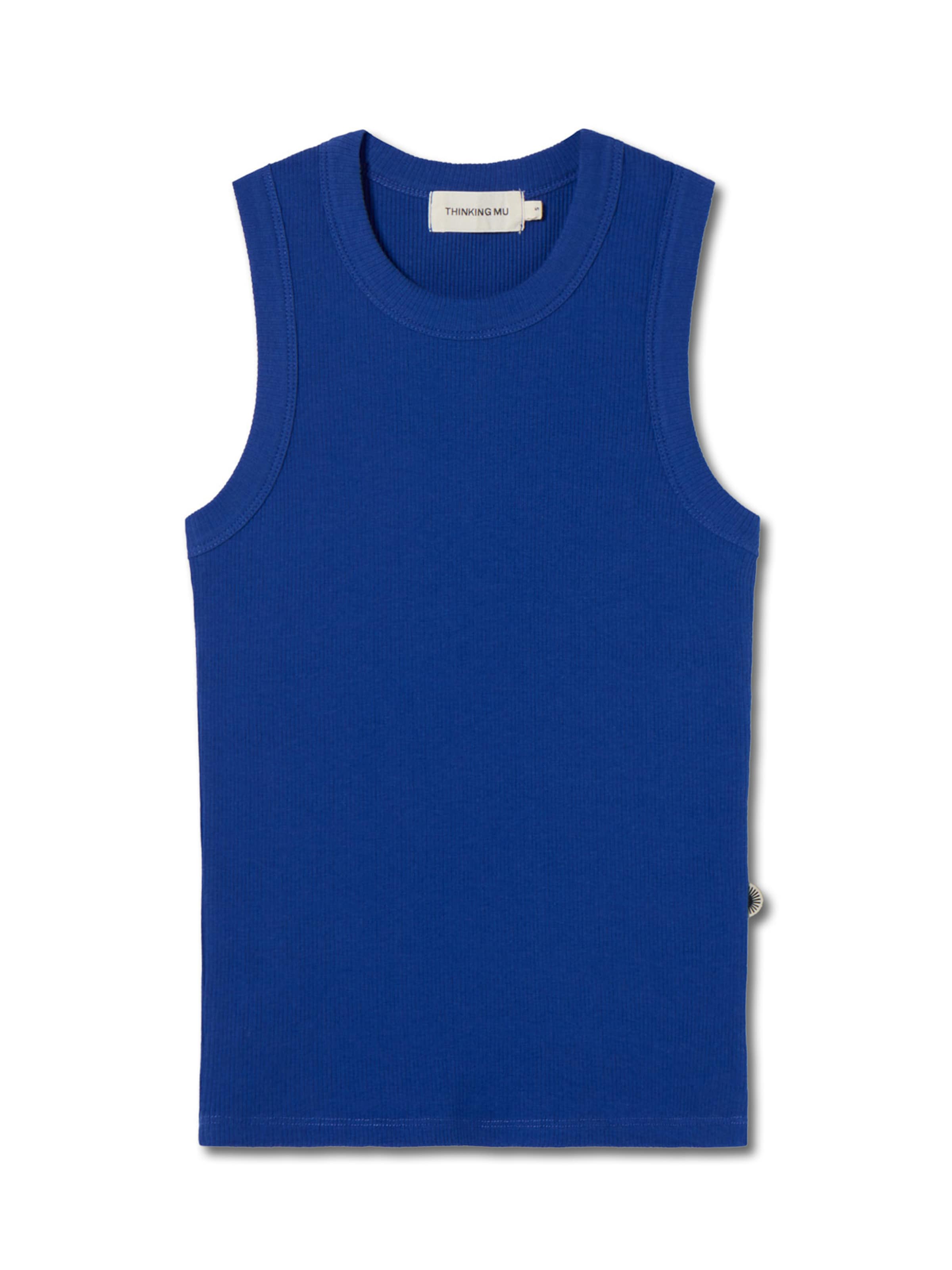 Thinking MU - Top 'Juliette' en azul: frente