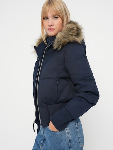 HOLLISTER Winter Jacket in Blue