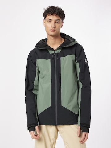 QUIKSILVER Athletic Jacket 'MULDROW' in Black: front