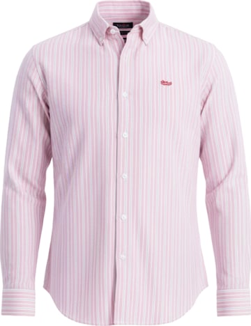 Ombre Button Up Shirt in Pink: front